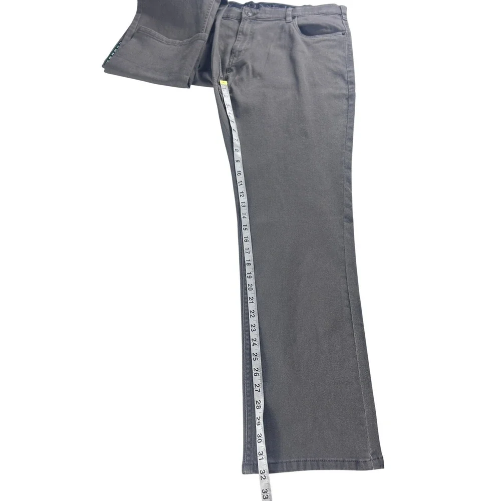 JACHS New York Mens Straight Fit 5 Pocket Denim Pant Grey 40x32 S26A-128-VES NWT